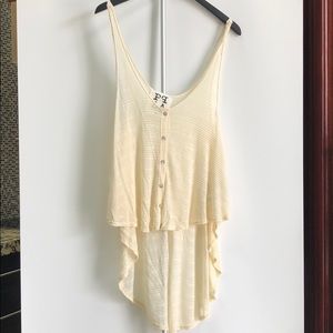 Cream button tank